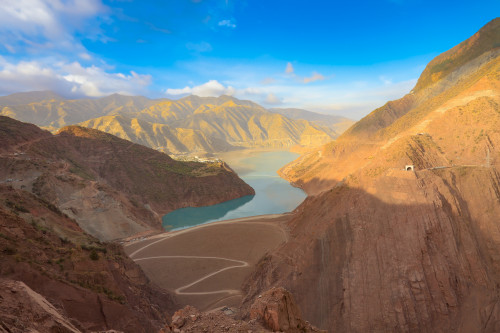 The completion of the construction of the first-stage Rogun HPP. Lot 2.